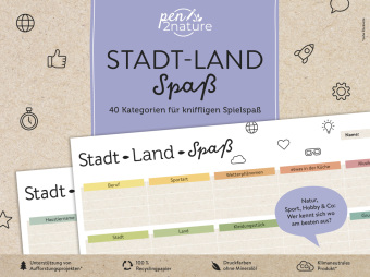 Stadt-Land-Spaß - 40 Kategorien für kniffligen Spielspaß