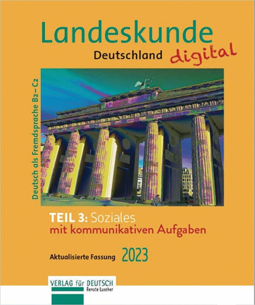 Landeskunde Deutschland digital Teil 3: Soziales. Aktualisierte Fassung 2023 main product photo