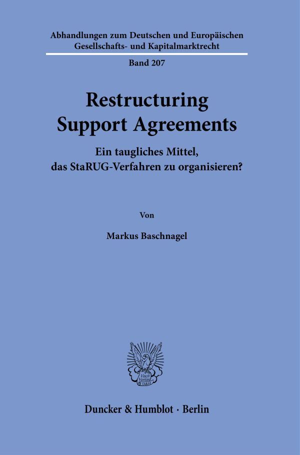 Restructuring Support Agreements. main product photo