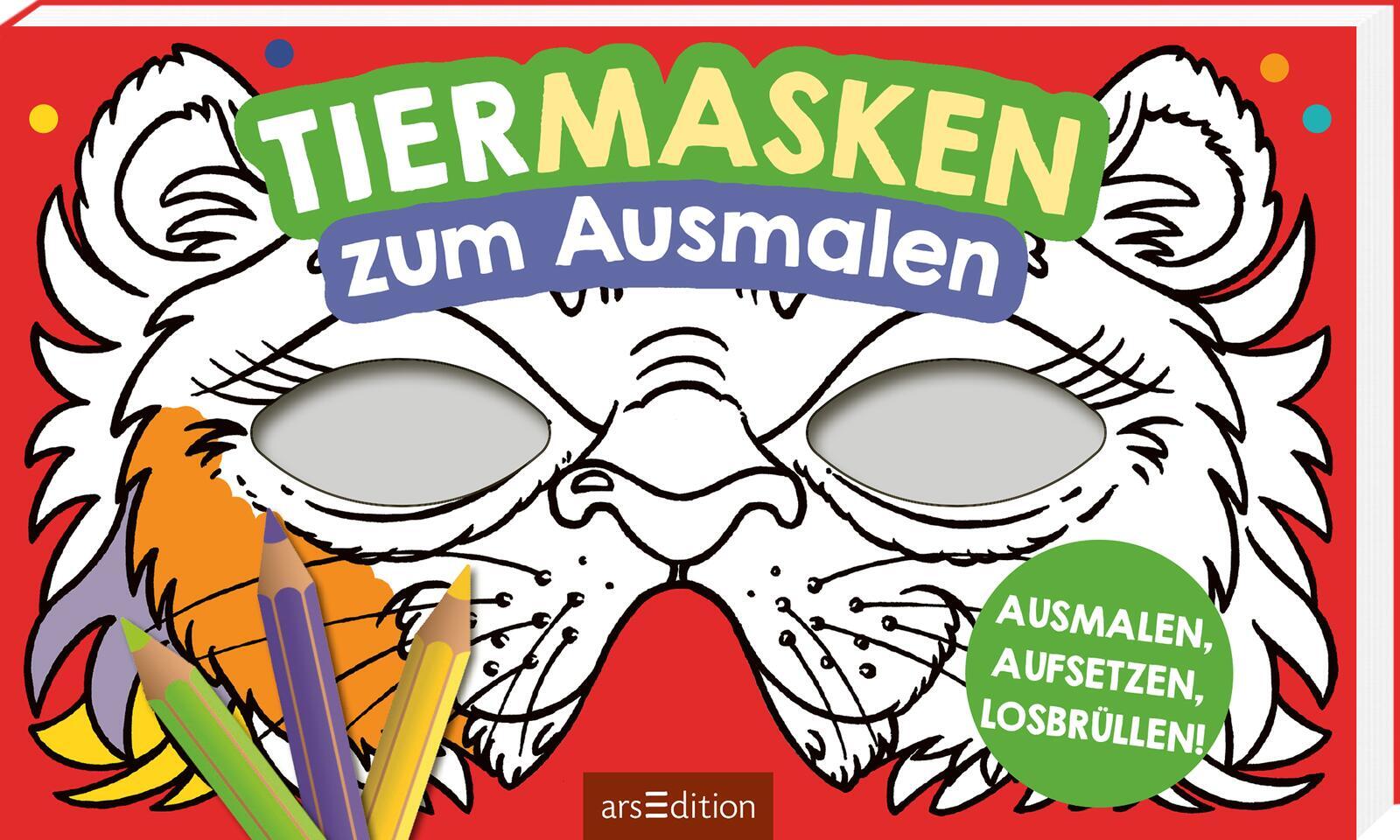 Tiermasken zum Ausmalen main product photo