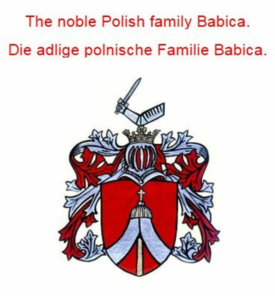 The noble Polish family Babica. Die adlige polnische Familie Babica. main product photo