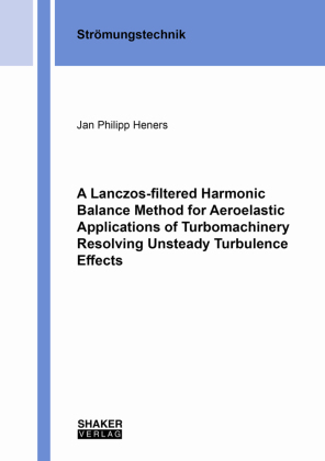 A Lanczos-filtered Harmonic Balance Method for Aeroelastic Applications of Turbomachinery Resolving Unsteady Turbulence Effects