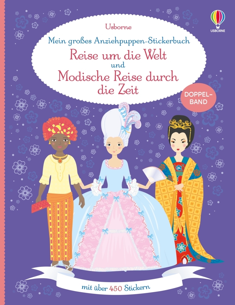 Mein großes Anziehpuppen-Stickerbuch: Reise um die Welt und Modische Reise durch die Zeit main product photo