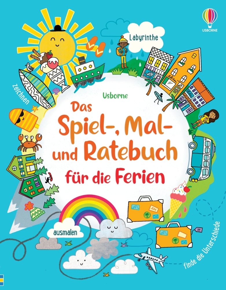 Das Spiel-, Mal- und Ratebuch für die Ferien main product photo
