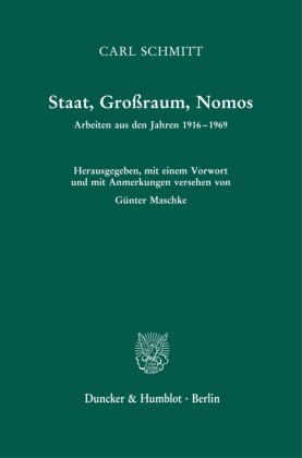 Staat, Großraum, Nomos.