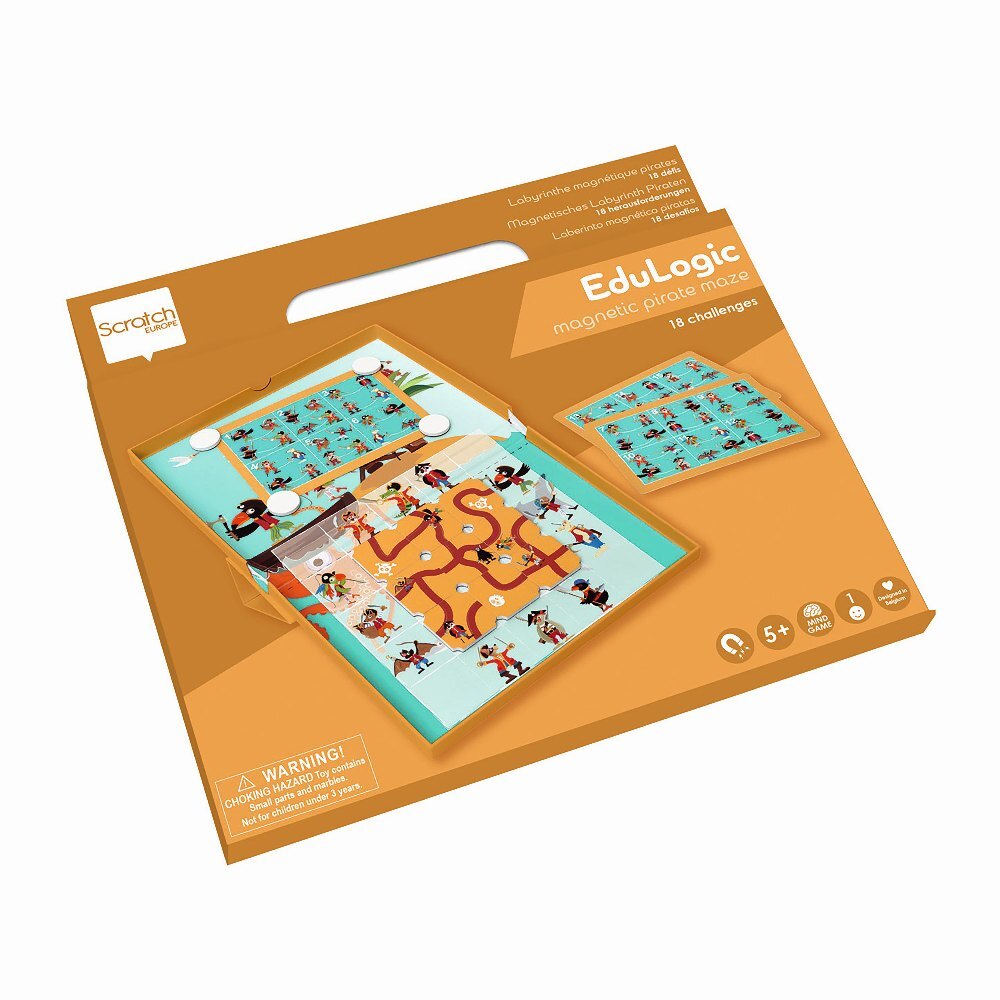 SCRATCH - Magnet Lernspiel Labyrinth Piraten main product photo