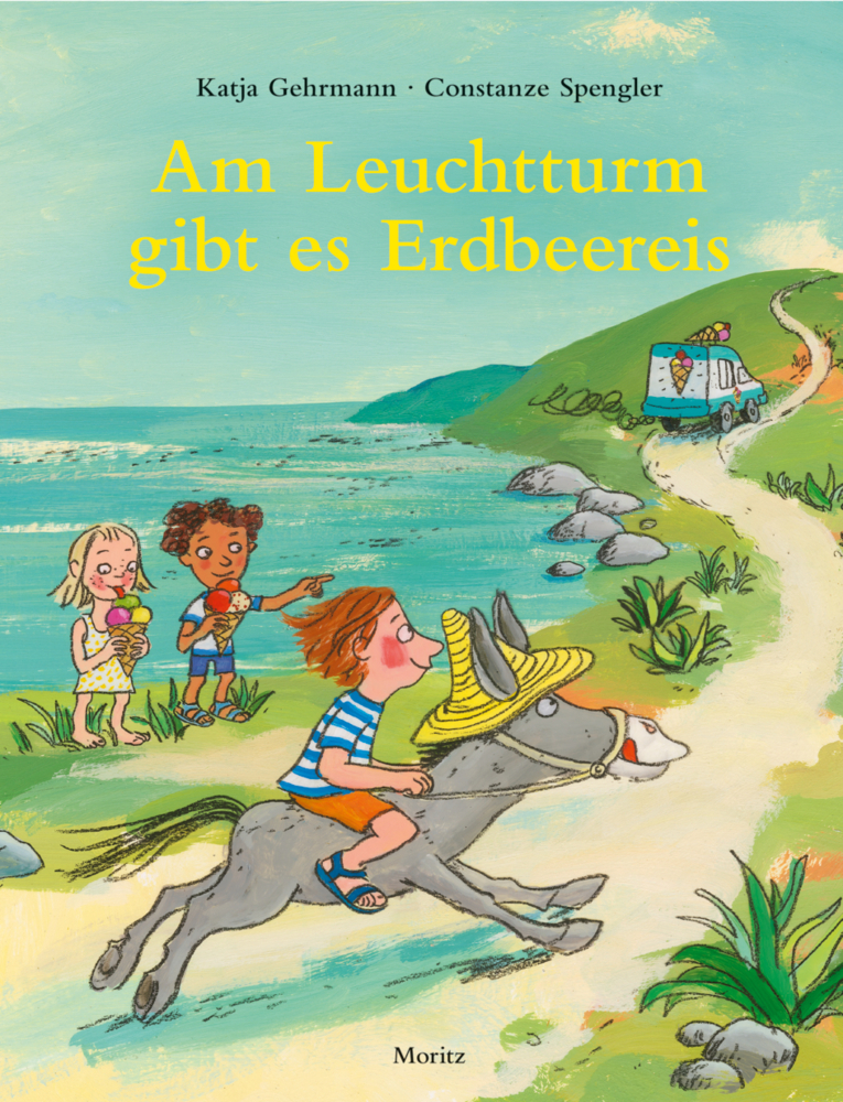 Am Leuchtturm gibt es Erdbeereis main product photo