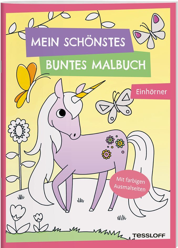 Mein schönstes buntes Malbuch. Einhörner main product photo