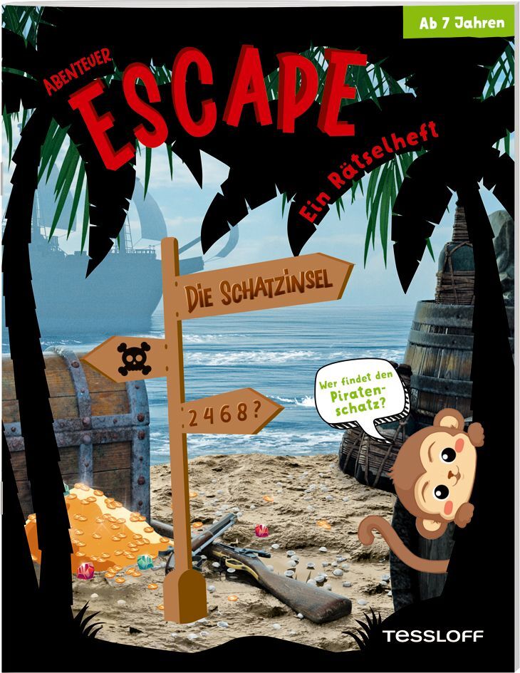 Abenteuer Escape. Ein Rätselheft. Die Schatzinsel - Wer findet den Piratenschatz? main product photo