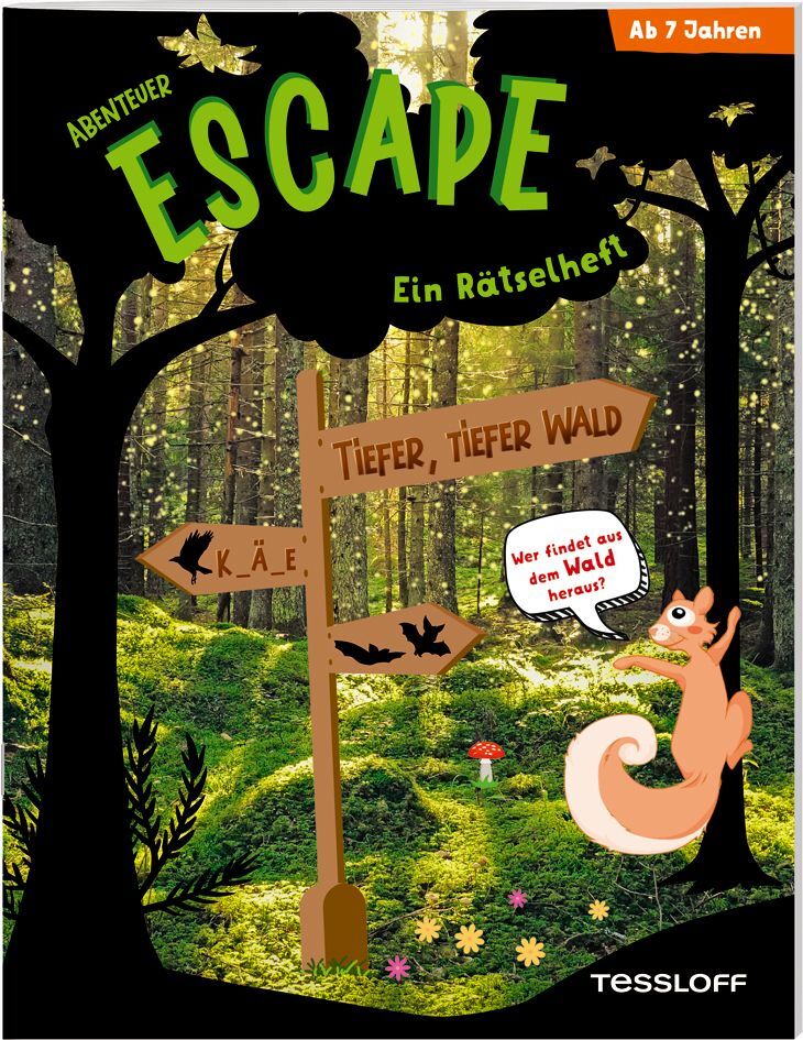 Abenteuer Escape. Ein Rätselheft. Tiefer, tiefer Wald - Wer findet aus dem Wald hinaus? main product photo