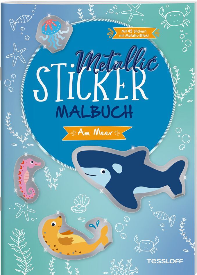 Metallic-Sticker Malbuch. Am Meer main product photo