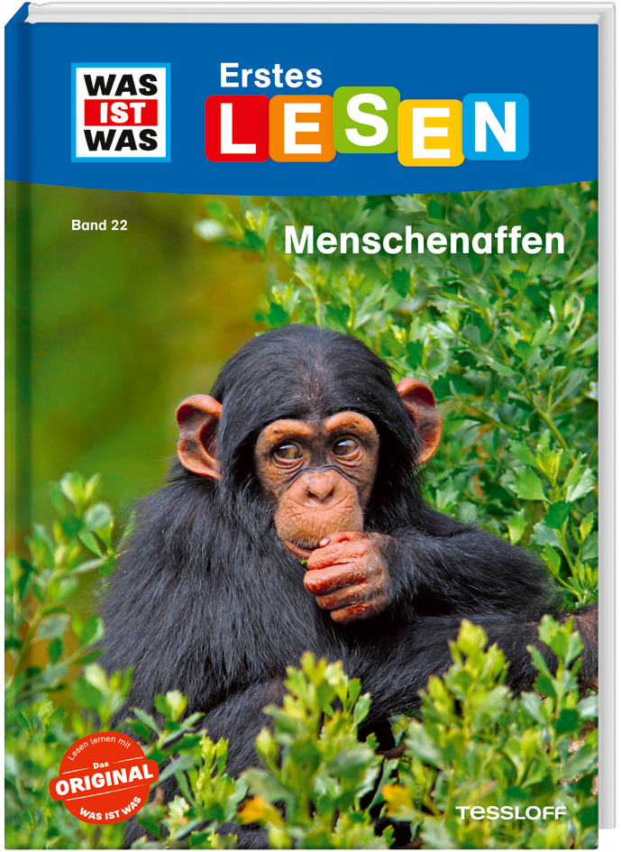 WAS IST WAS Erstes Lesen Band 22. Menschenaffen main product photo