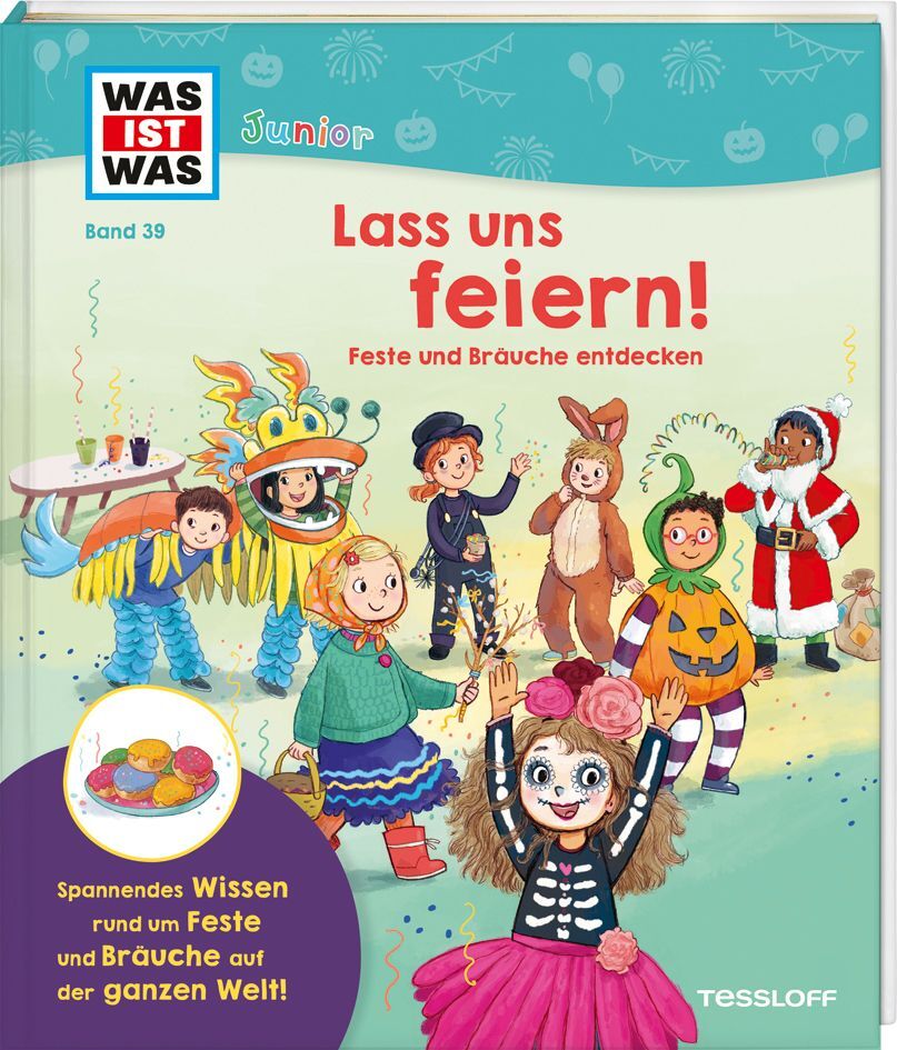 WAS IST WAS Junior Band 39 Lass uns feiern! Feste und Bräuche entdecken main product photo