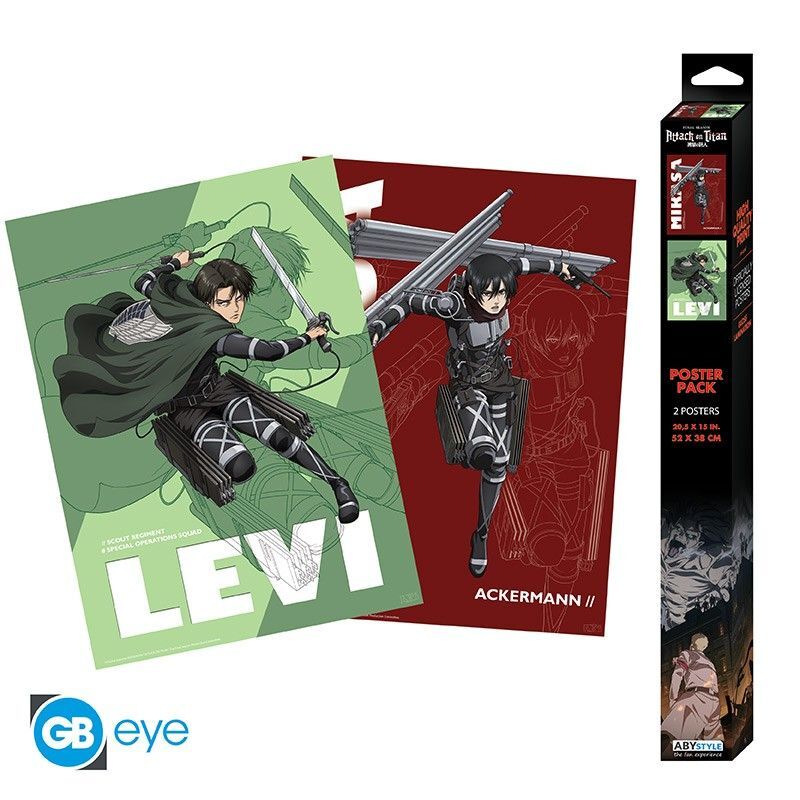 ATTACK ON TITAN Set 2 Chibi Posters - Set 1 (52x38) main product photo