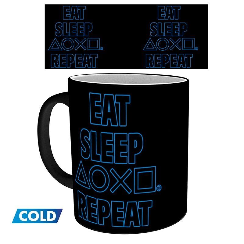 PLAYSTATION Tasse Thermoeffekt 320 ml - Eat Sleep Repeat main product photo