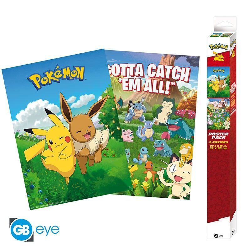 POKEMON Set 2 Chibi Posters - Umgebung (52x38) main product photo