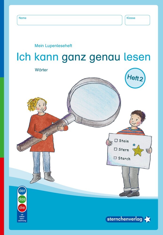 Mein Lupenleseheft 2 - Ich kann ganz genau lesen - DaZ main product photo