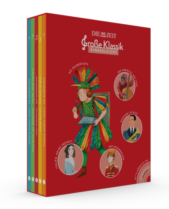 Große Klassik kinderleicht. DIE ZEIT-Edition. (5er-Buchschuber), m. 5 Audio-CD, 5 Teile