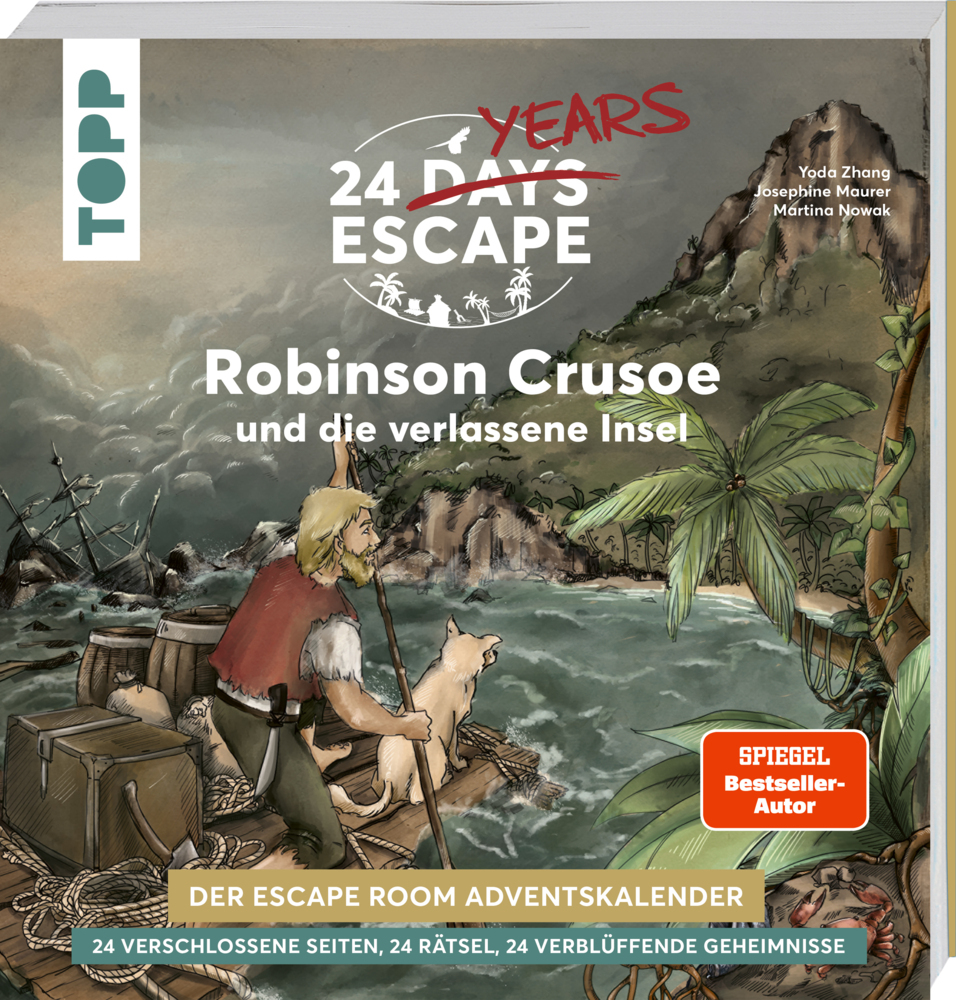 24 DAYS ESCAPE - Der Escape Room Adventskalender: Daniel Defoes Robinson Crusoe und die verlassene Insel main product photo