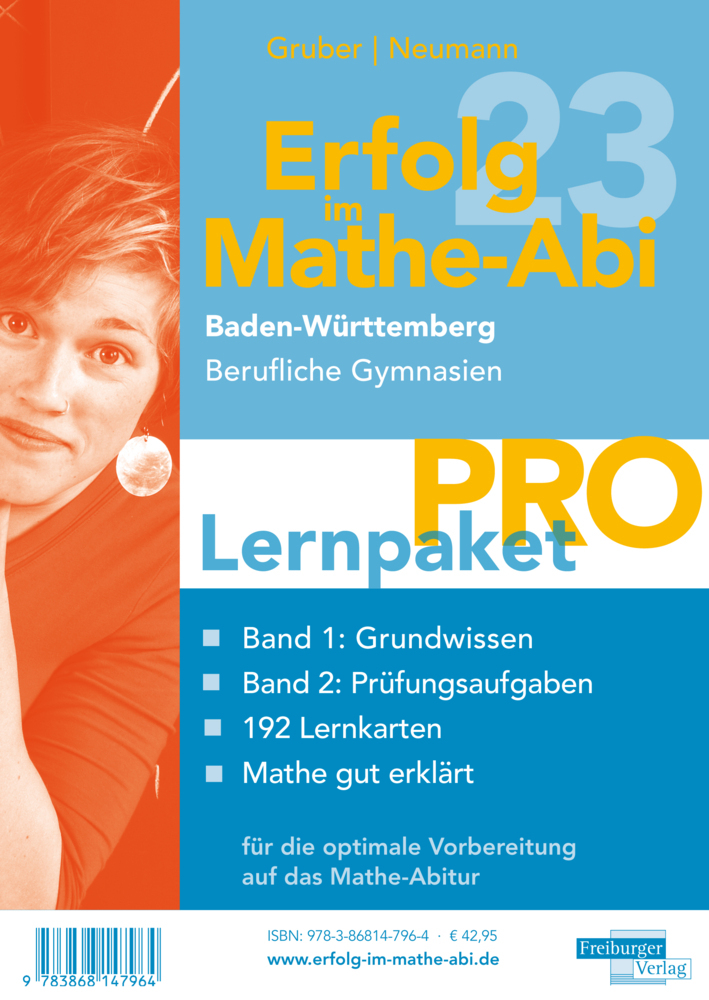 Erfolg im Mathe-Abi 2023 Lernpaket 'Pro' Baden-Württemberg Berufliche Gymnasien, 4 Teile main product photo