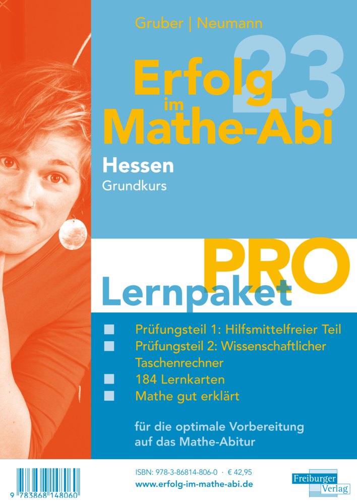 Erfolg im Mathe-Abi 2023 Hessen Lernpaket 'Pro' Grundkurs, 4 Teile main product photo