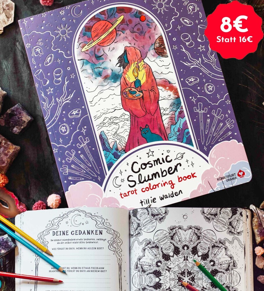 Cosmic Slumber Tarot Coloring Book main product photo