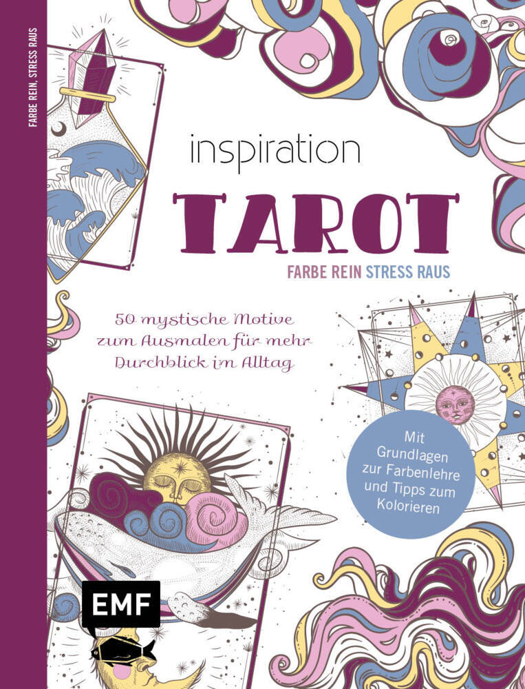 Inspiration Tarot - 50 mystische Motive zum Ausmalen für mehr Durchblick im Alltag main product photo