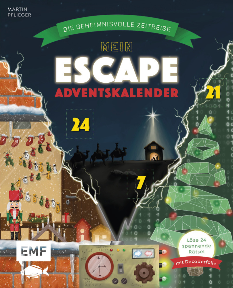 Mein Escape-Adventskalender: Die geheimnisvolle Zeitreise - Mit Decoderfolie main product photo