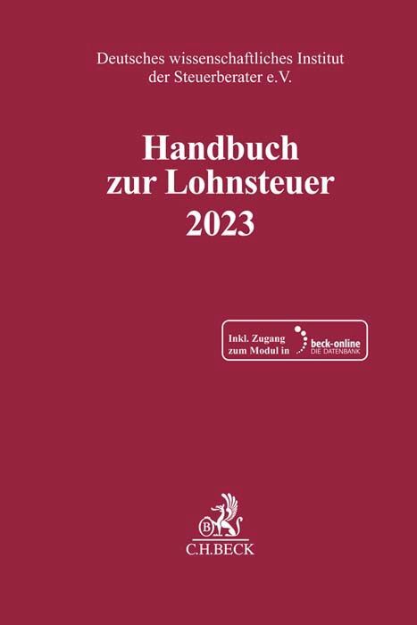 Handbuch zur Lohnsteuer 2023, m. 1 Buch, m. 1 Online-Zugang main product photo