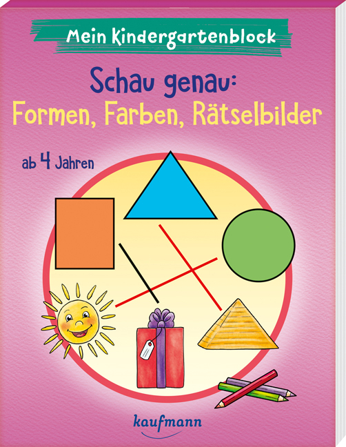 Mein Kindergartenblock - Schau genau: Formen, Farben, Rätselbilder main product photo