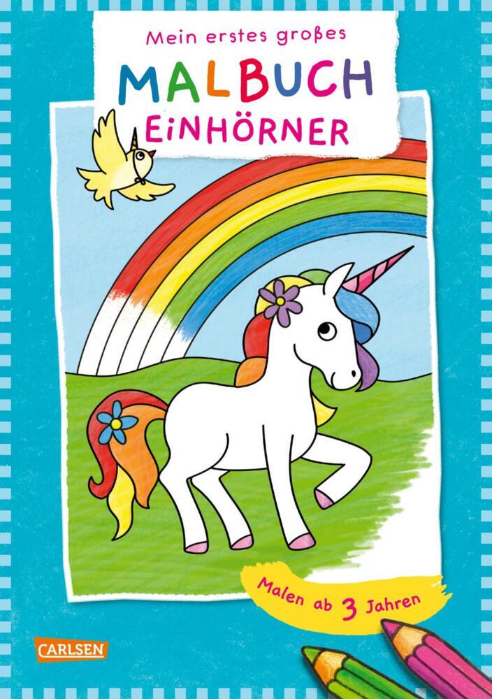 Ausmalbilder für Kita-Kinder: Mein erstes großes Malbuch: Einhörner main product photo