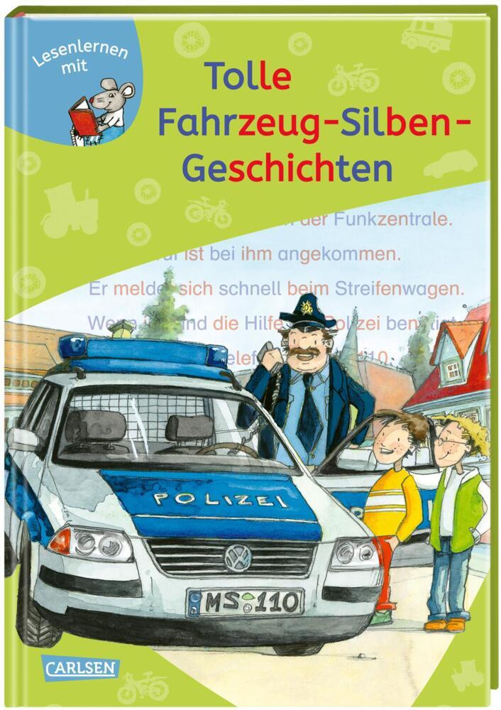 LESEMAUS zum Lesenlernen Sammelbände: Tolle Fahrzeug-Silben-Geschichten main product photo