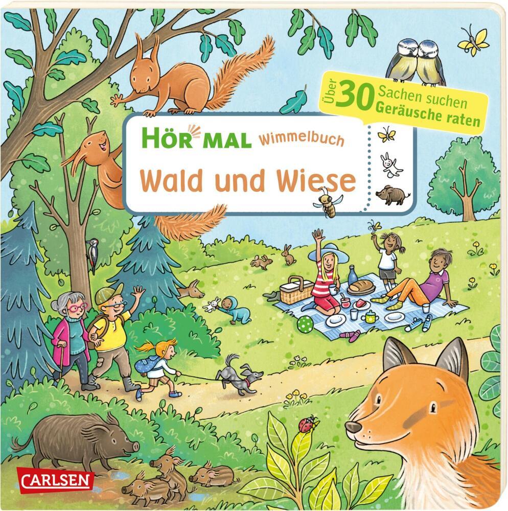 Hör mal (Soundbuch): Wimmelbuch: Wald und Wiese main product photo