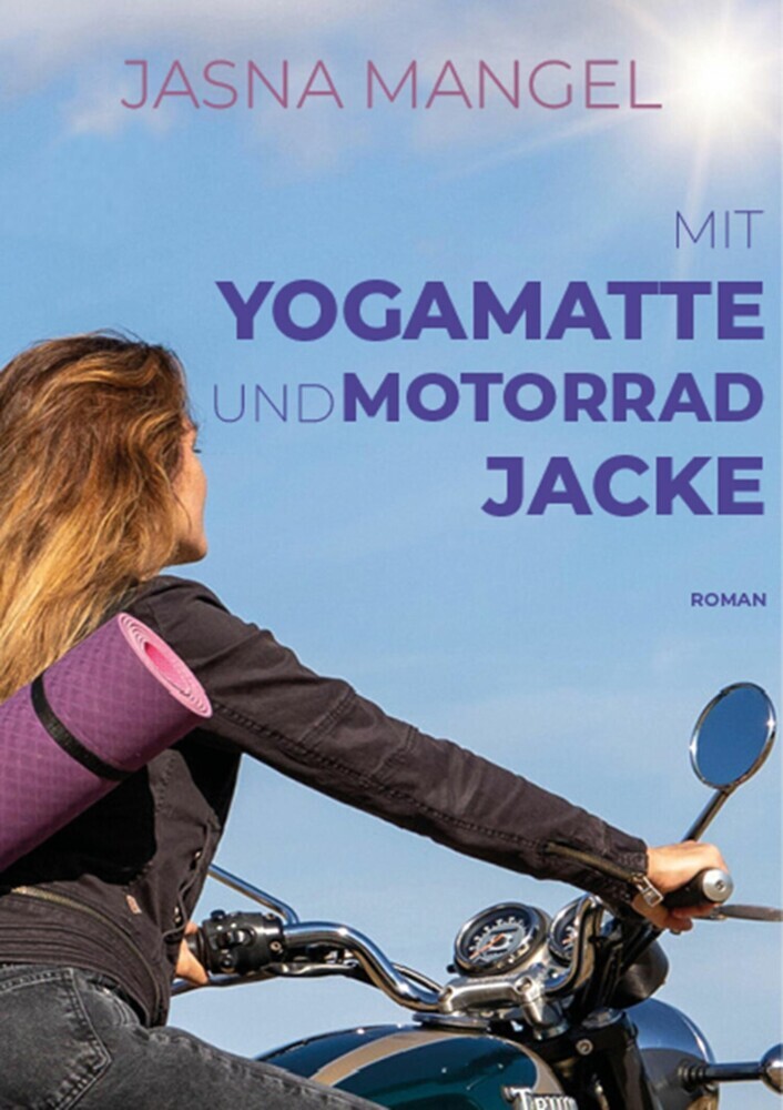 Mit Yogamatte und Motorradjacke main product photo