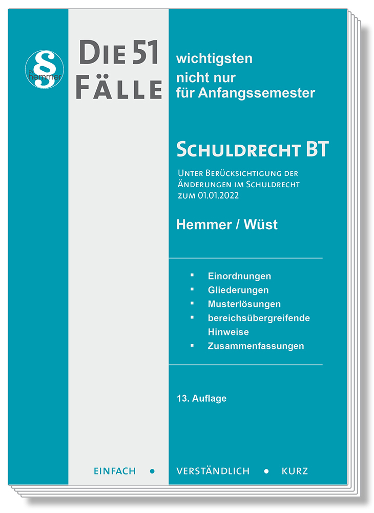 Die 51 Fälle Schuldrecht BT main product photo