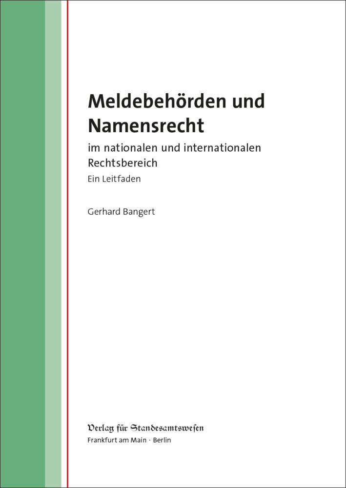 Meldebehörden und Namensrecht main product photo