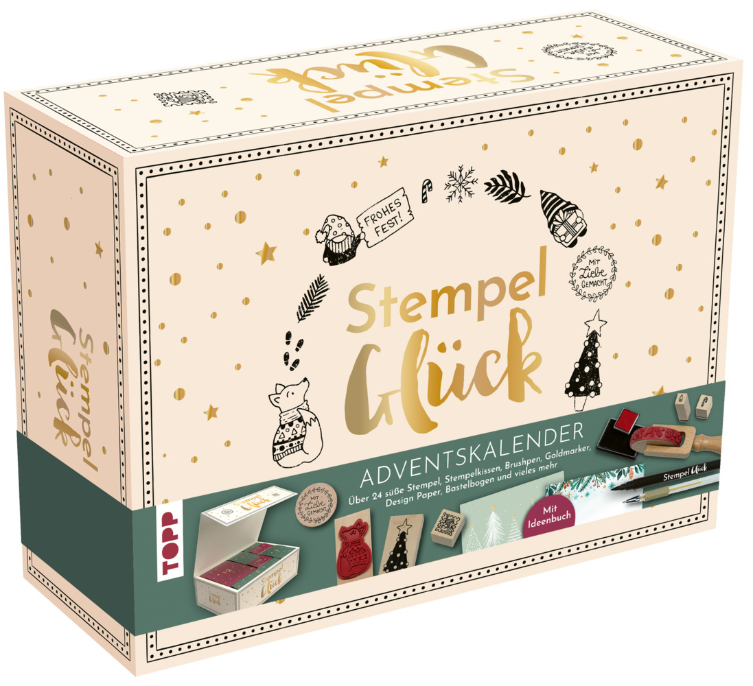 Adventskalender Stempel-Glück. Mehr als 24 Stempel, Anleitungsbuch und Zubehör main product photo