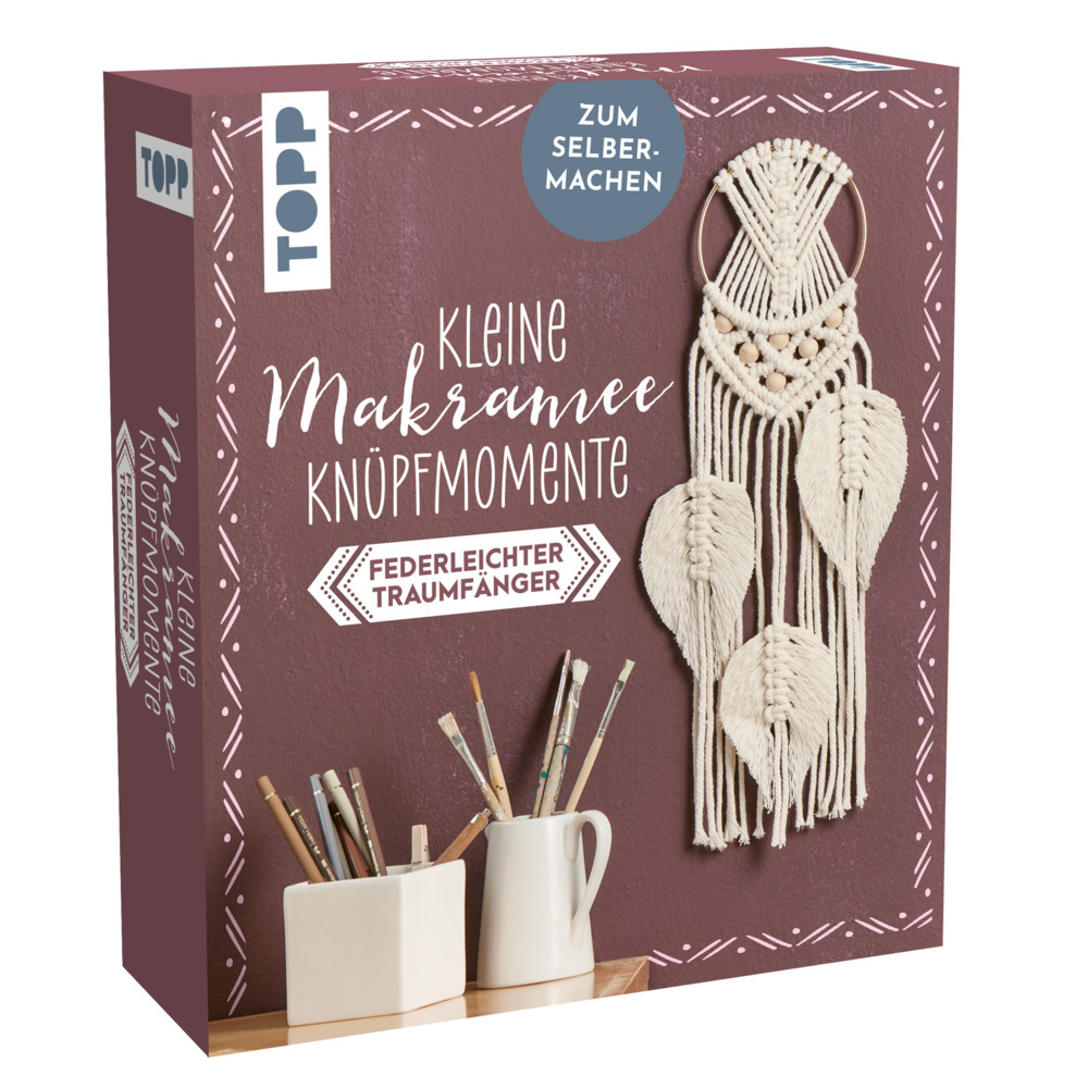 Kleine Knüpfmomente: Makramee-Knüpf-Set - Federleichter Traumfänger main product photo