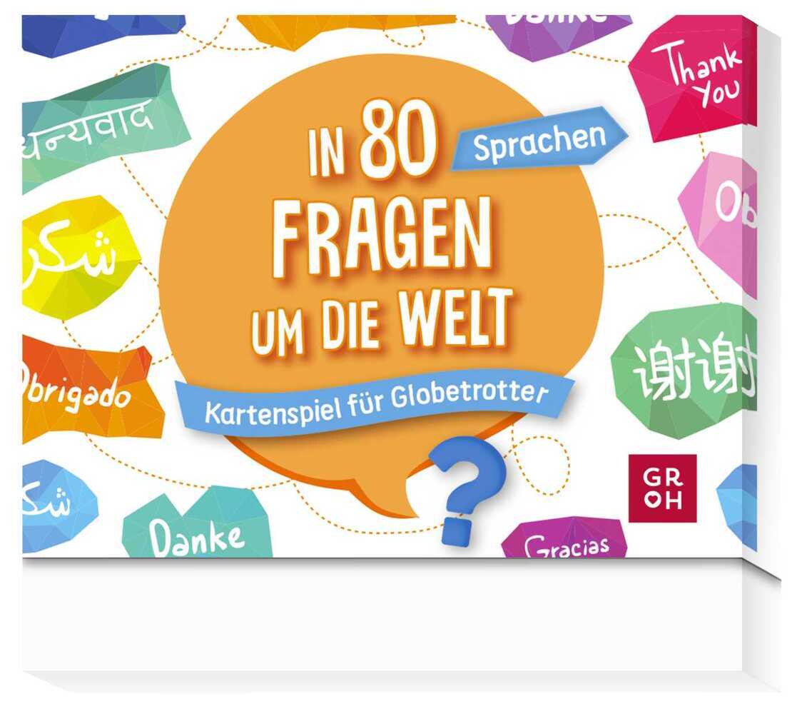 In 80 Fragen um die Welt - Sprachen: Kartenspiel für Globetrotter main product photo