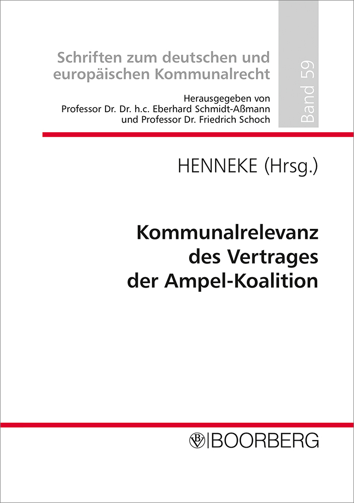 Kommunalrelevanz des Vertrages der Ampel-Koalition main product photo
