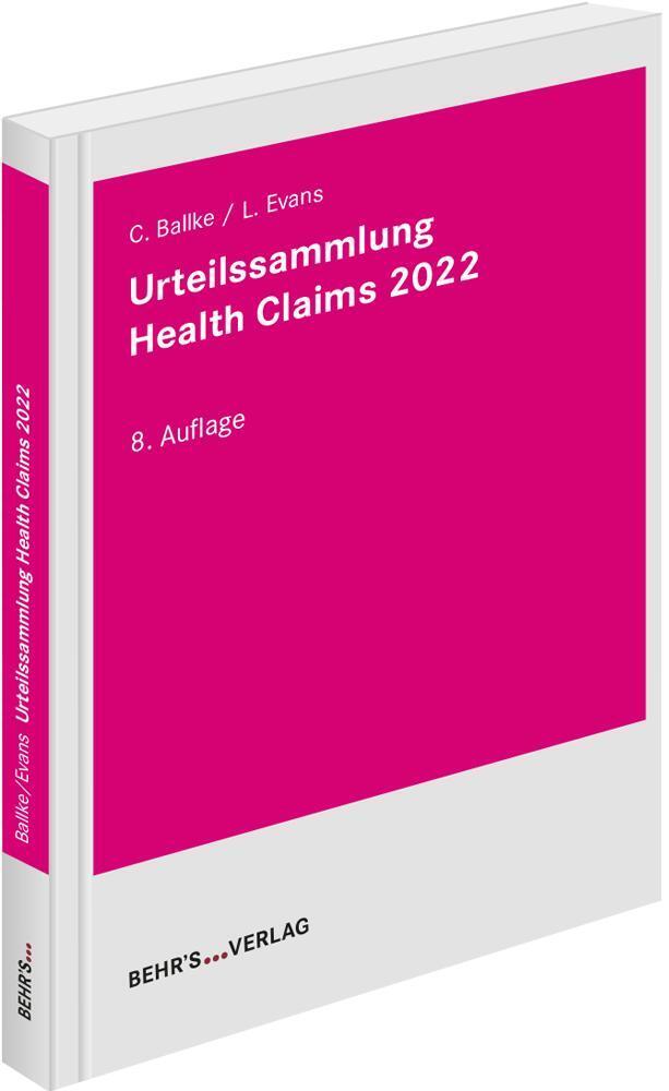 Urteilssammlung Health-Claims 2022 main product photo