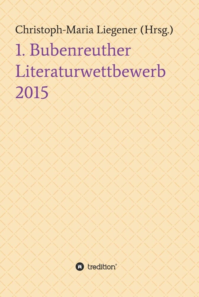 1. Bubenreuther Literaturwettbewerb 2015 main product photo