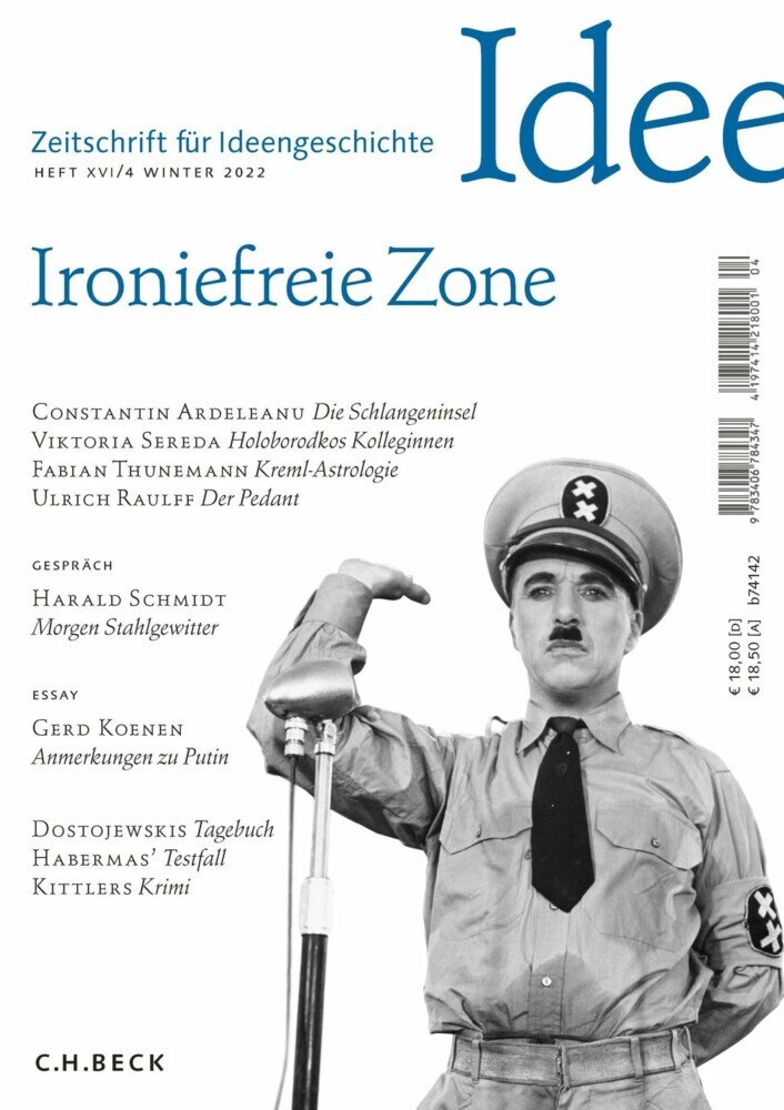 Zeitschrift für Ideengeschichte Heft XVI/4 Winter 2022 main product photo