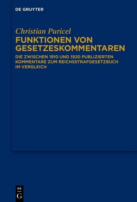 Funktionen von Gesetzeskommentaren main product photo