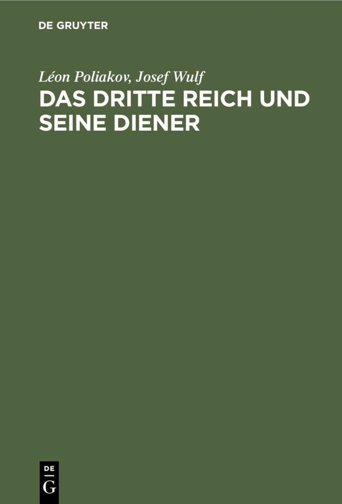 Das Dritte Reich und seine Diener main product photo