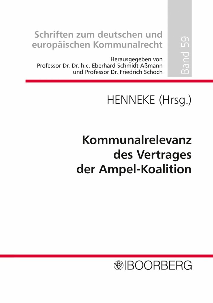 Kommunalrelevanz des Vertrages der Ampel-Koalition main product photo
