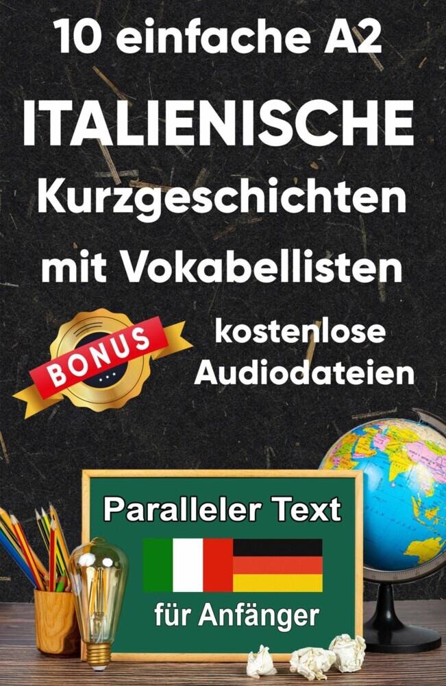 10 Einfache A2 italienische Kurzgeschichten mit Vokabellisten für Anfänger main product photo
