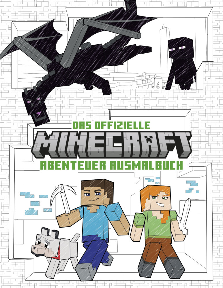 Das offizielle Minecraft-Abenteuer-Ausmalbuch main product photo