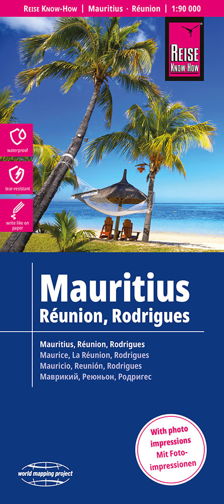 Reise Know-How Landkarte Mauritius, Réunion, Rodrigues (1:90.000) main product photo
