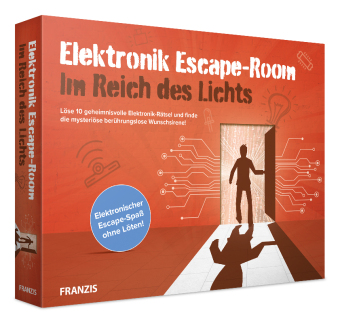 FRANZIS 67180 - Elektronik Escape-Room: Im Reich des Lichts. Elektronischer Escape-Spaß ohne Löten! Ab 14 Jahren.